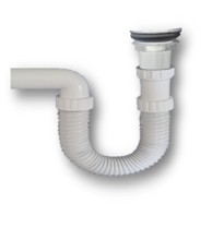 ZOREX Odvod za umivaonik 5/4" crni, klik-klak